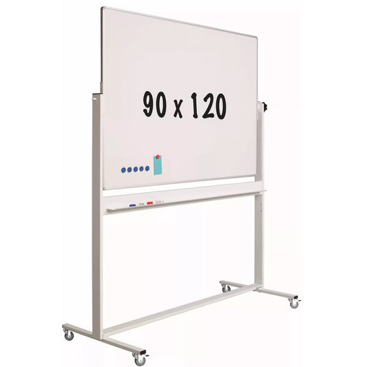 Mobiel whiteboard Ernie - Kantelbaar - Weekplanner - Maandplanner - Jaarplanner - Dubbelzijdig en magnetisch - 90x120cm Whiteboards