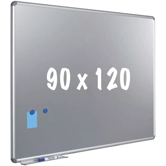 Silverboard Deluxe Designprofiel Lorie - Magnetisch - Metallic zilver - 90x120cm Whiteboards