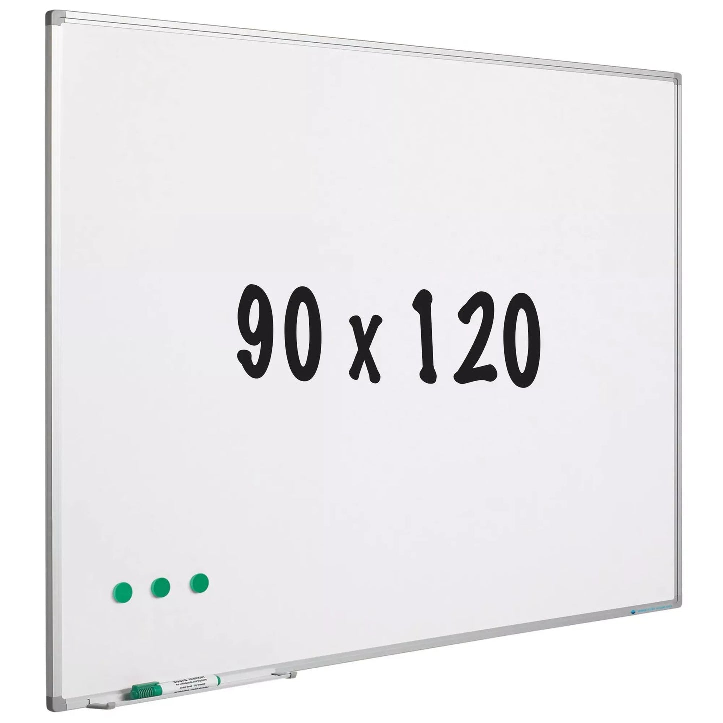 Whiteboard Amber - Geverfd staal - Wit - 90x120cm Whiteboards