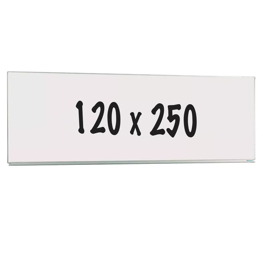 Whiteboard Deluxe Neal - Emaille staal - Enkelzijdig bord - Weekplanner - Maandplanner - Jaarplanner - Magnetisch - Wit - 120x250cm Whiteboards