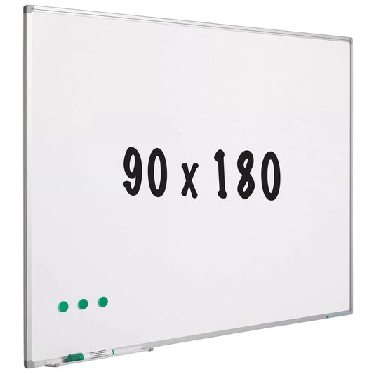 Whiteboard Duke - Geverfd staal - Wit - 90x180cm Whiteboards