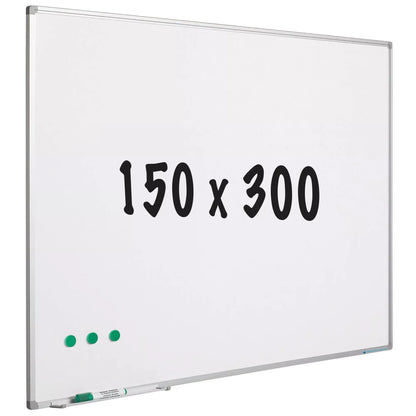 Whiteboard geëmailleerd staal Jeff - Wit - Magnetisch - 150x300cm Whiteboards