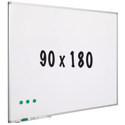 Whiteboard geëmailleerd staal Ortega - Wit - Magnetisch - 90x180cm Whiteboards