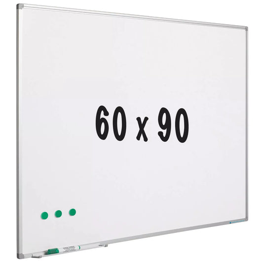 Whiteboard geëmailleerd staal Pruitt - Wit - Magnetisch - 60x90cm Whiteboards